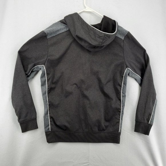 Batman Jacket Men's Long Sleeve Full Zip Hooded Sweatshirt Drawstring Gray Med - Picture 7 of 12